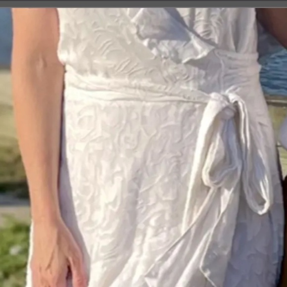 Tanya Taylor White Floral Bianka Mini Dress US 2 - Picture 6 of 12